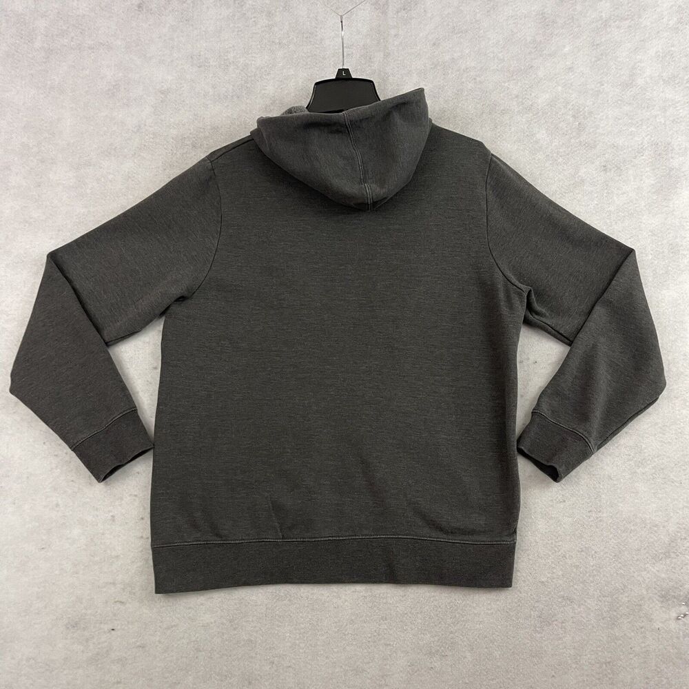 Majestic Green Bay Packers Hoodie Mens Medium Gray Sweatshirt Drawstring Logo - Picture 8 of 11